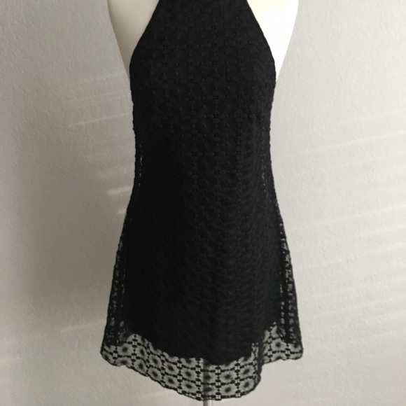 Crochet Knit Halter Dress - Picture 3 of 4
